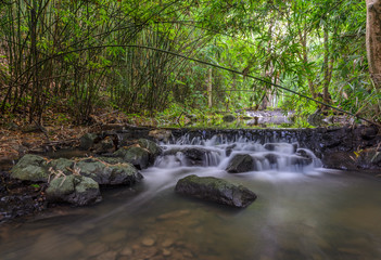 Sam Lan Waterfall in bamboo forest, Thailand