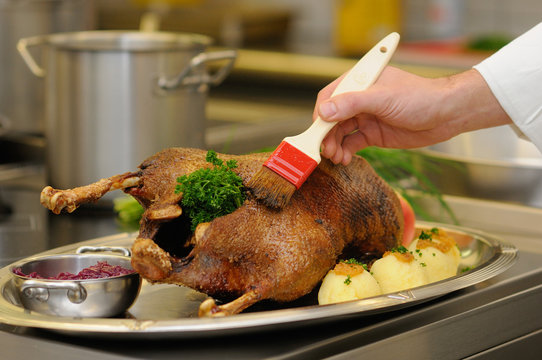 Gans zum Essen