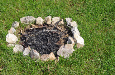 Obraz premium Fireplace of stone