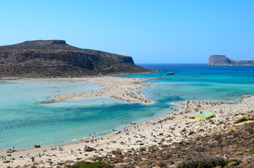 Balos beach in Crete, Greece