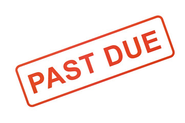 Past Due Rubber Stamp