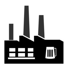 Chope de bière dans une usine