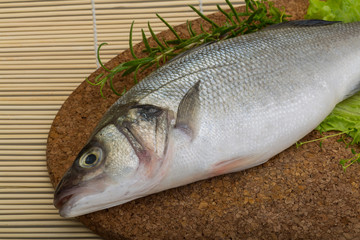 Raw seabass