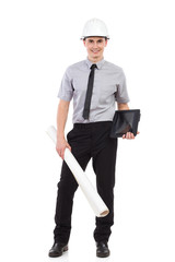 Architect with a digital tablet.