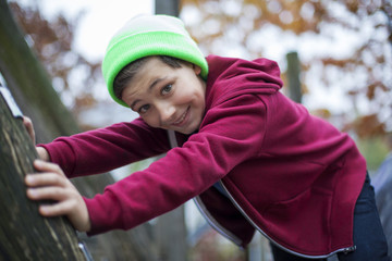 boy on playground