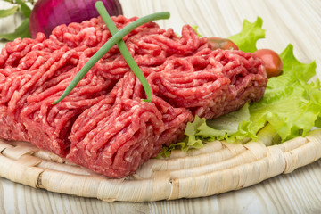 Raw minced beef