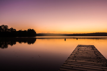 Fototapeta premium Morgendämmerung am 