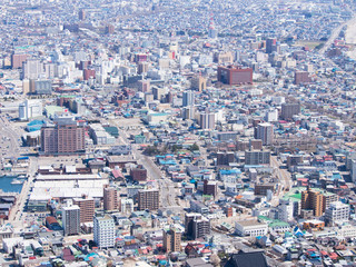 Fototapeta na wymiar View of Hakodate cityscape,Hokkaido, Japan