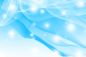 smooth wave blue with bokeh border background