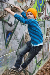 boy on playground