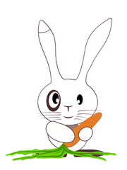 the small leveret with carrots