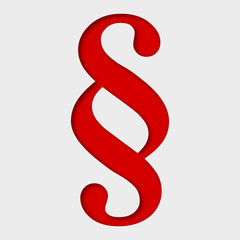 Paragraphzeichen in rot