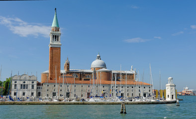 Obraz premium Basilique et le Campaline San Giorgio Maggiore de Venise