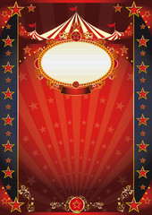 circus red and night fantastic poster