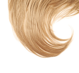 Hair fragment over the white