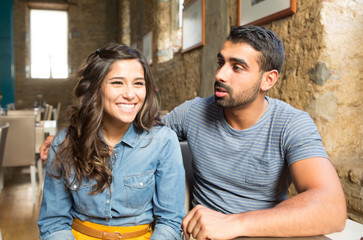 Couple at cafe