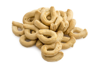 Traditional Italian snack from Puglia, called Taralli