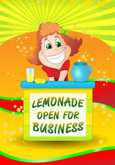 girl sell cold drink