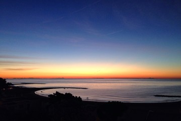 amanecer en la playa