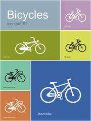 Various bicycles
