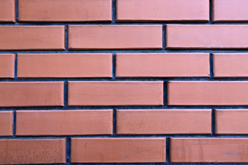 Obraz premium Nowy mur z cegły jako tło