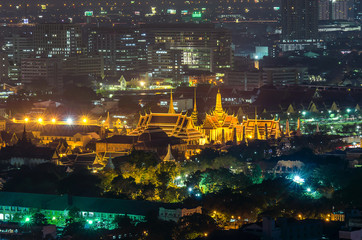 Wat Phra Kaew at night , bangkok, Thailand.