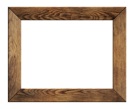 old wood frame isolated