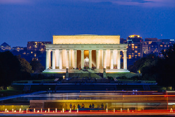 Lincoln Memorial at night, Washington DC.