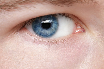 Obraz premium young man blue eye