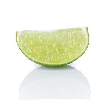 section of ripe lime
