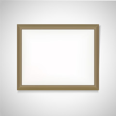 blank wooden frame
