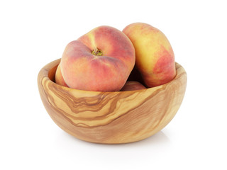 ripe flat donut peaches