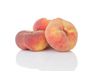 ripe flat donut peaches