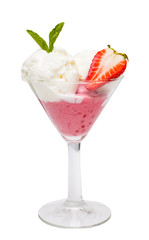 Ice cream strawberry
