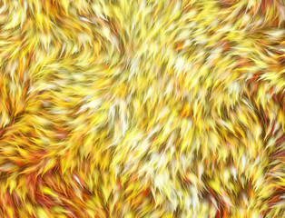 thick animal warm yellow hair texture