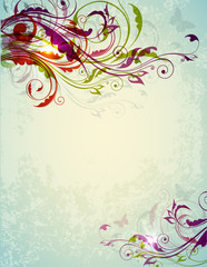 Abstract decorative floral background