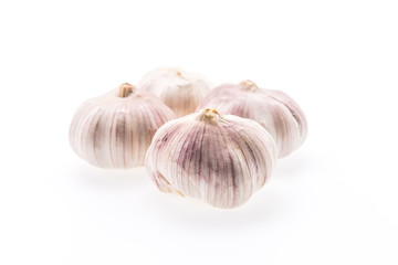 Garlic isolated on white