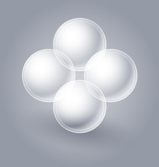 Minimal infographics template easily to be customized