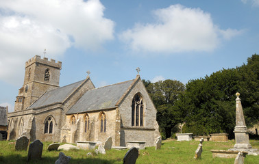 Church in Powerstock village, Dorset