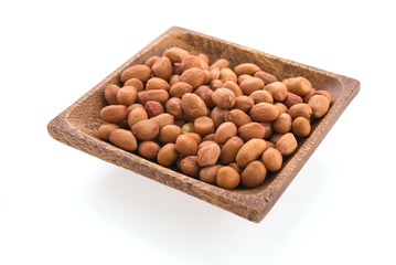 peanuts isolated on white background