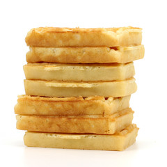 waffle on a white background
