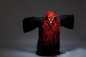 halloween monster on dark background