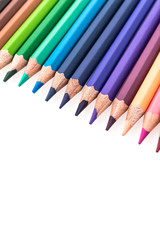 Color pencil isolated on white background