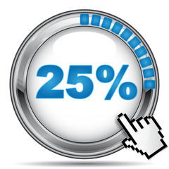 25 PERCENT ICON