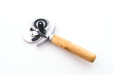 Pizza cutter isolated on white background