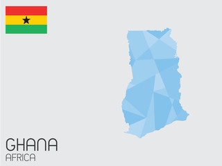 Set of Infographic Elements for the Country of Ghana