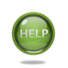 help circular icon on white background