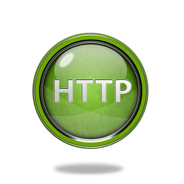 http circular icon on white background