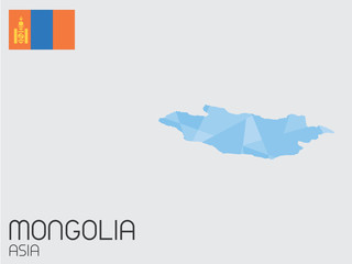 Set of Infographic Elements for the Country of Mongolia
