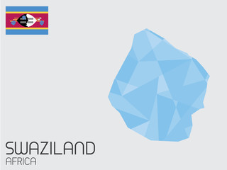 Set of Infographic Elements for the Country of Swaziland